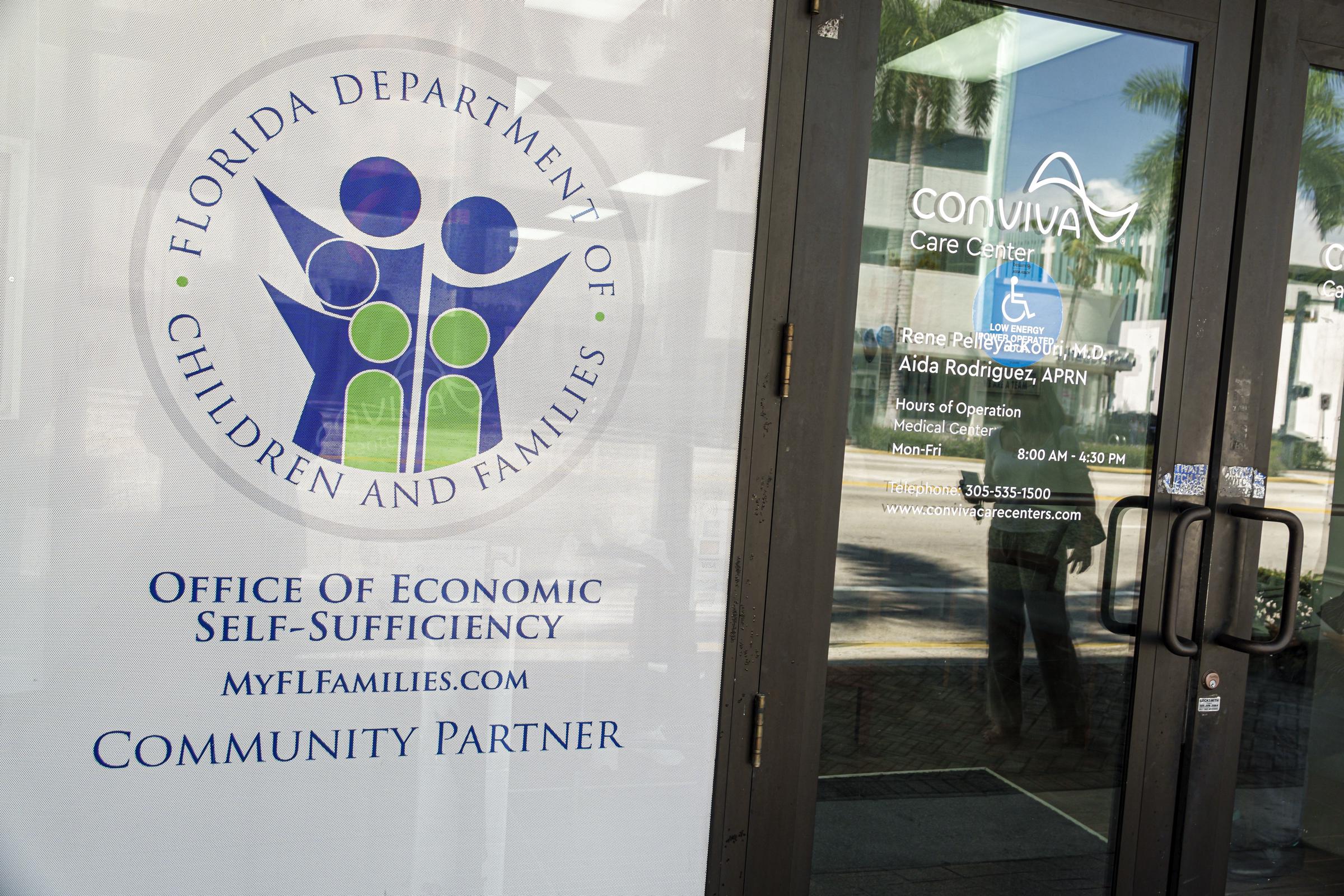 An image showing the logo of Florida Department of Children and Families. | Source: Getty Images