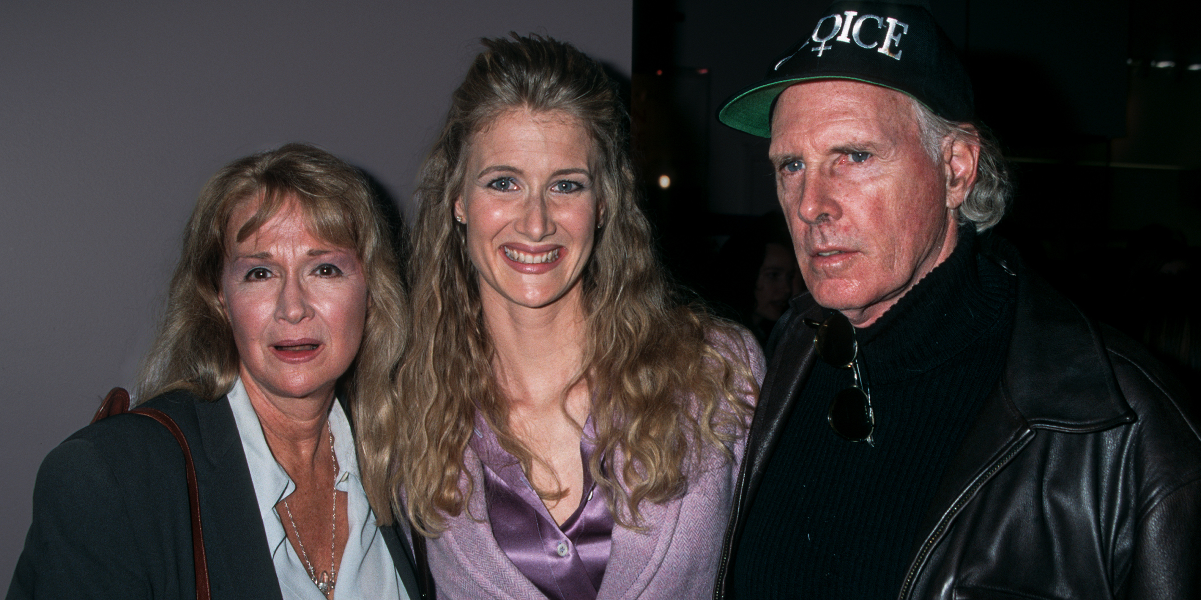 Diane Ladd with Laura and Bruce Dern. | Source: Getty Images