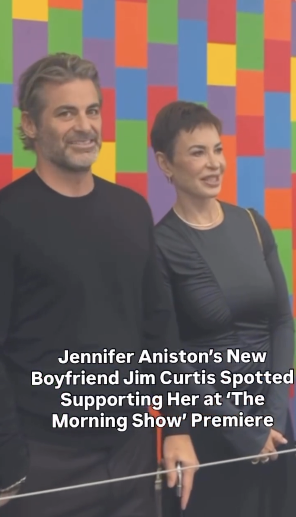 Jennifer Aniston celebrated the fourth season of "The Morning Show" at the Museum of Modern Art, where she was joined by her boyfriend, Jim Curtis, for the special occasion. From a post dated September 8, 2025. Source: Instagram/people