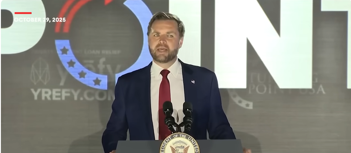 JD Vance talks about his faith at the event. | Source: YouTube/ForbesBreakingNews