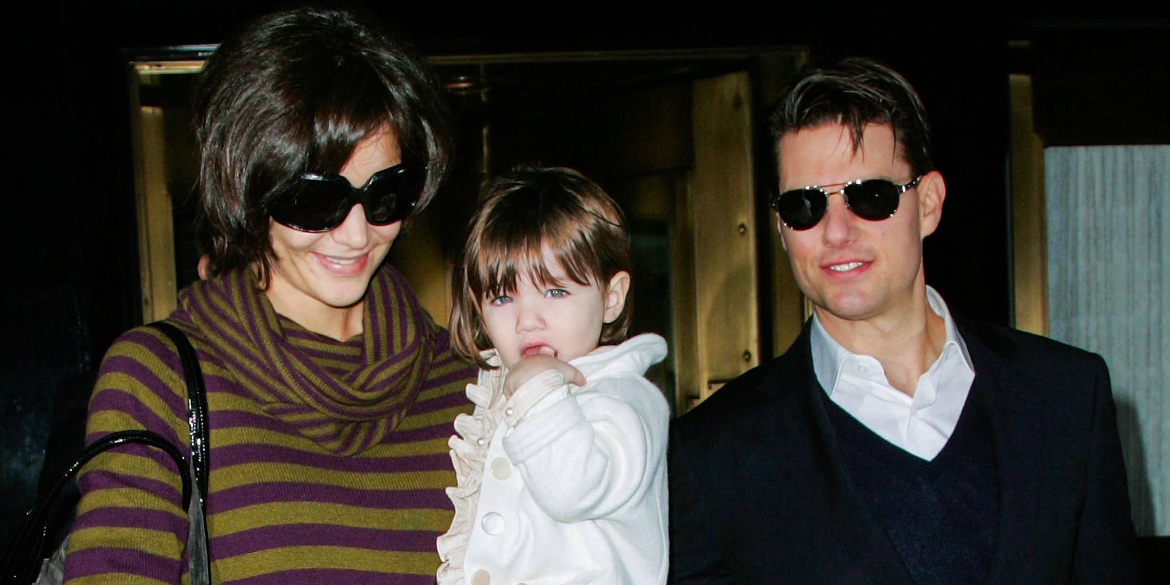 Tom and Suri Cruise with Katie Holmes | Source: Getty Images