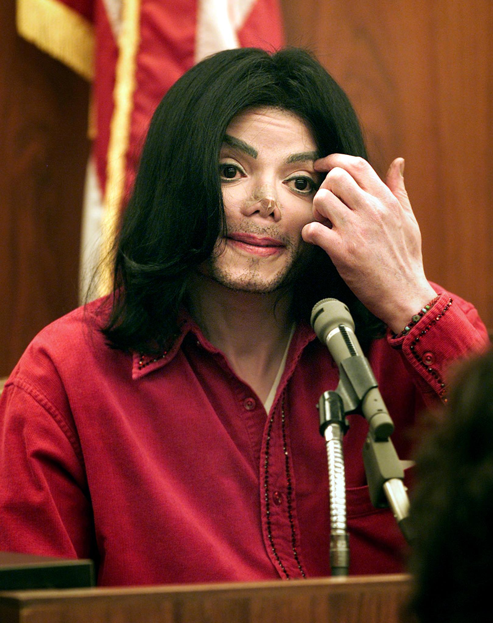 Michael Jackson at Santa Maria Superior Court. | Source: Getty Images