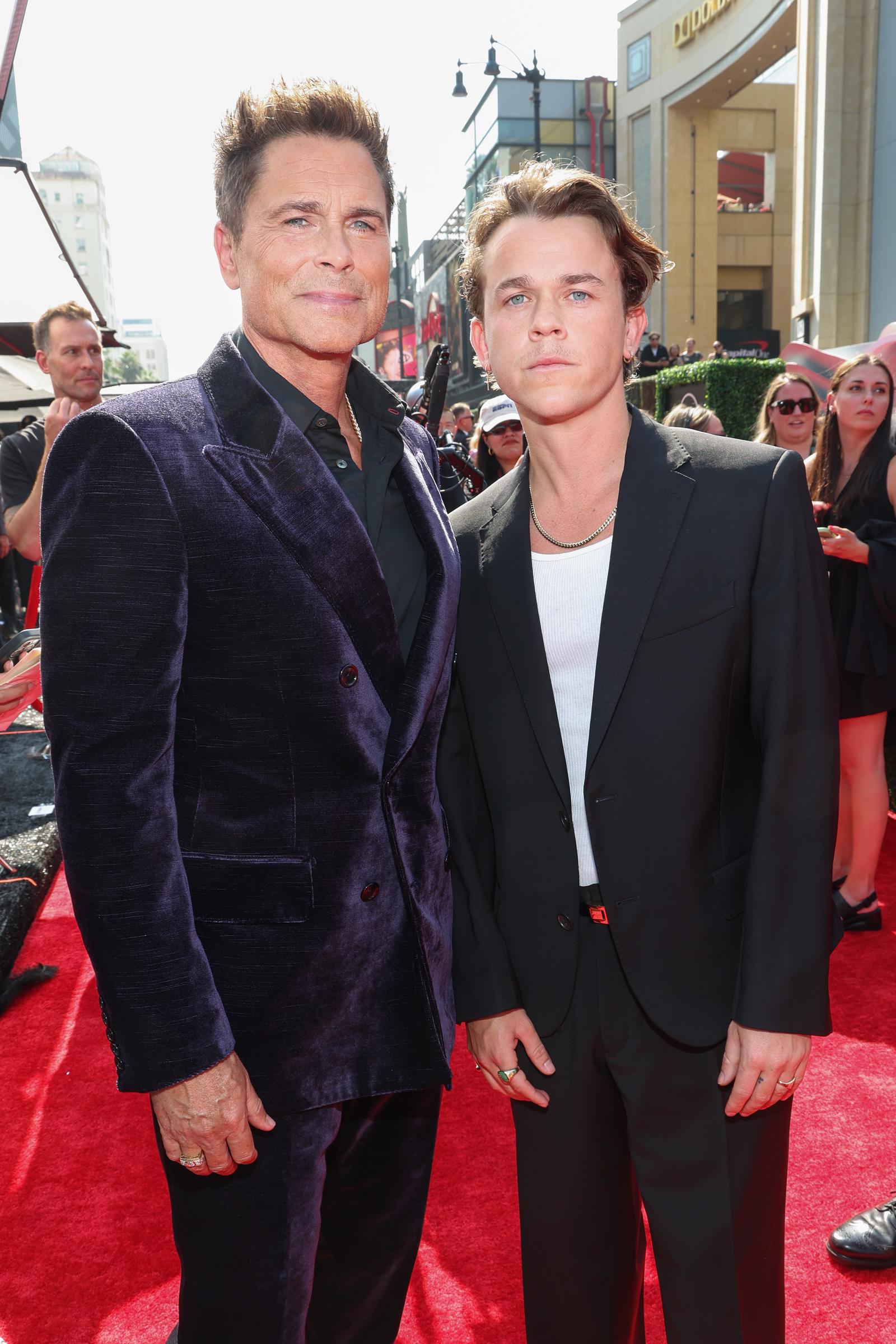 Rob Lowe and John Owen Lowe attend the 2024 ESPY Awards at Dolby Theatre on July 11, 2024, in Hollywood, California. | Source: Getty Images