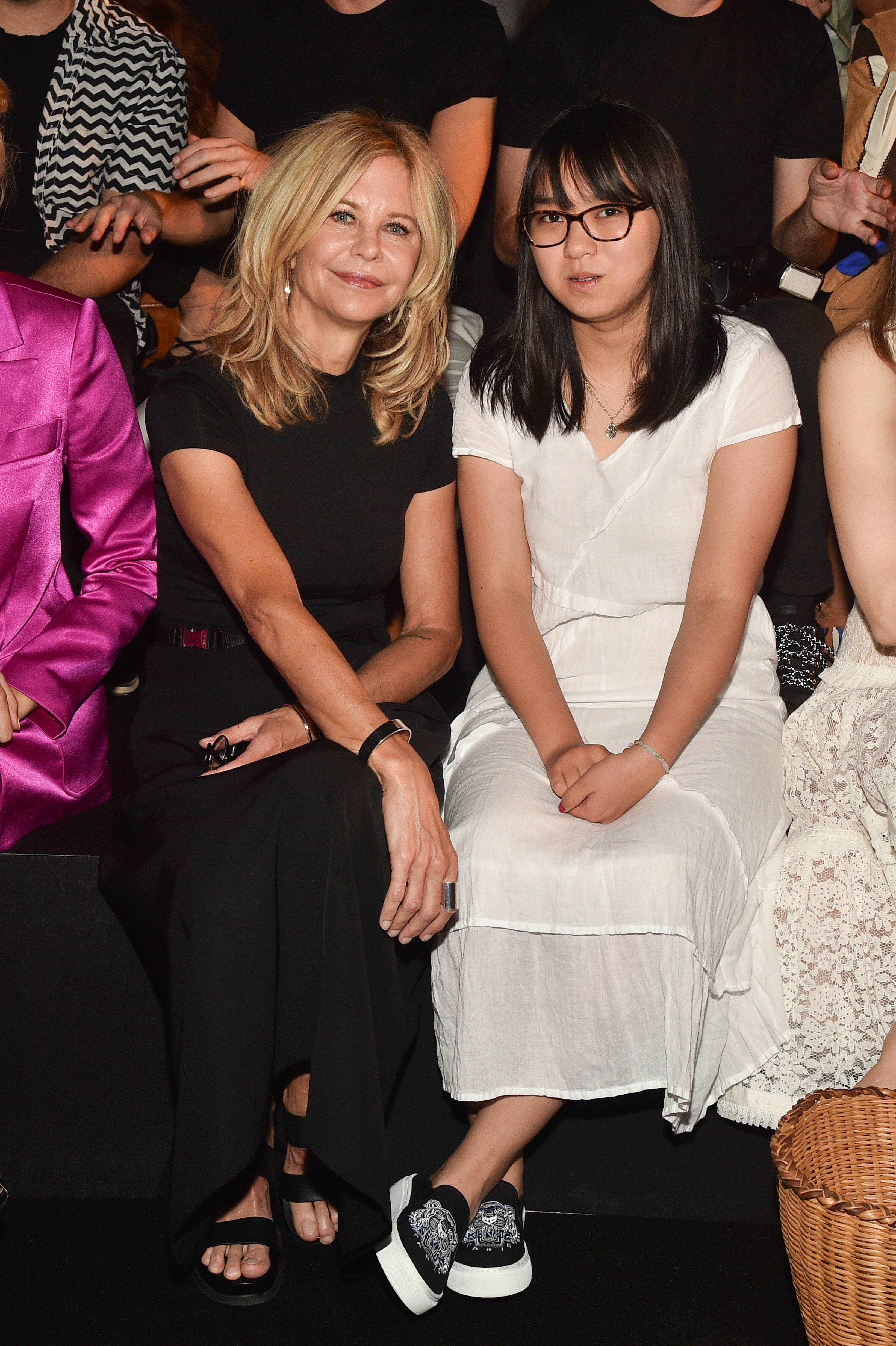 Meg and Daisy True Ryan attend the Schiaparelli Haute Couture Fall/Winter show as part of Paris Fashion Week on July 1, 2019 in Paris, France | Source: Getty Images