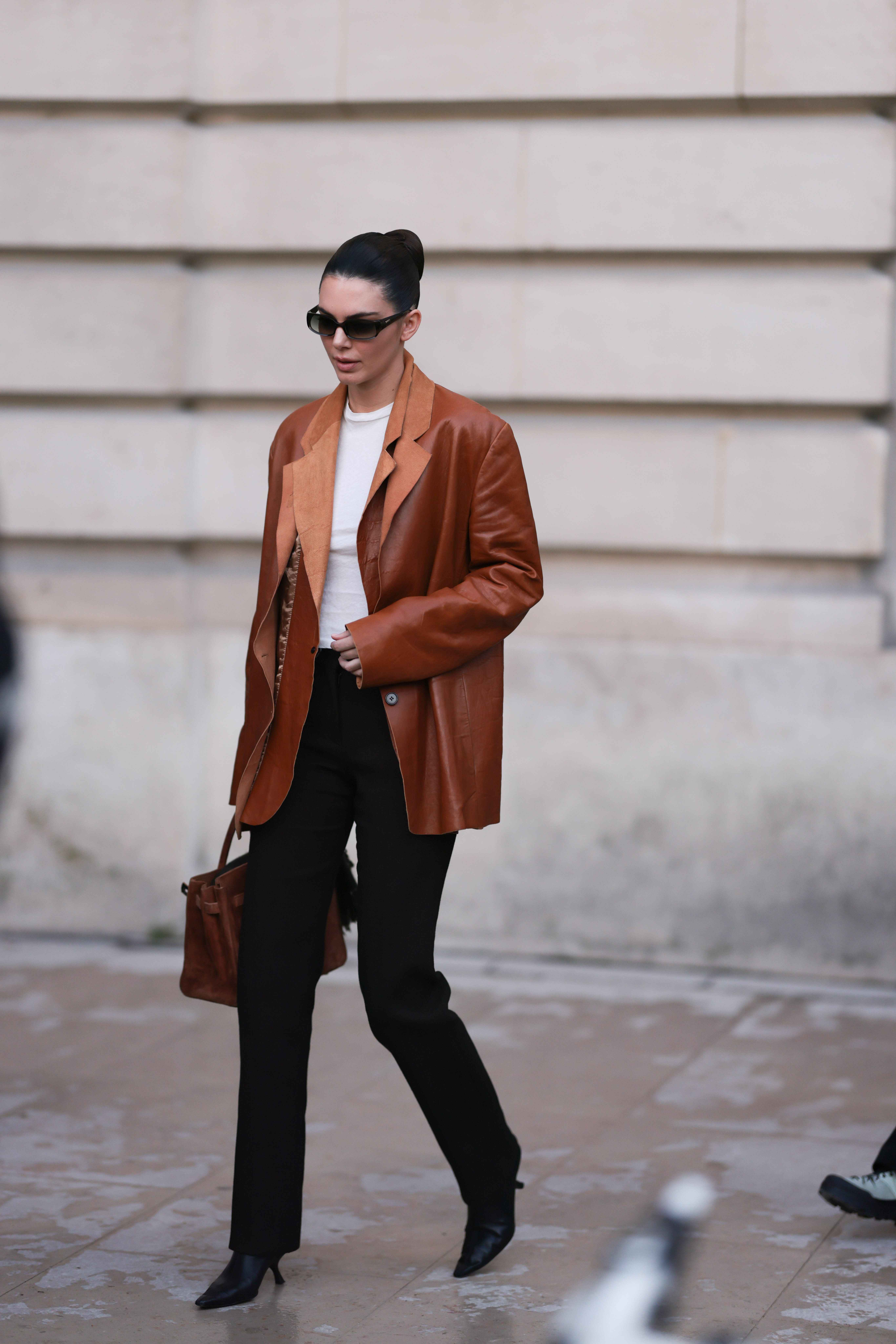 Kendall Jenner during Paris Fashion Week on January 27, 2025, in France. | Source: Getty Images