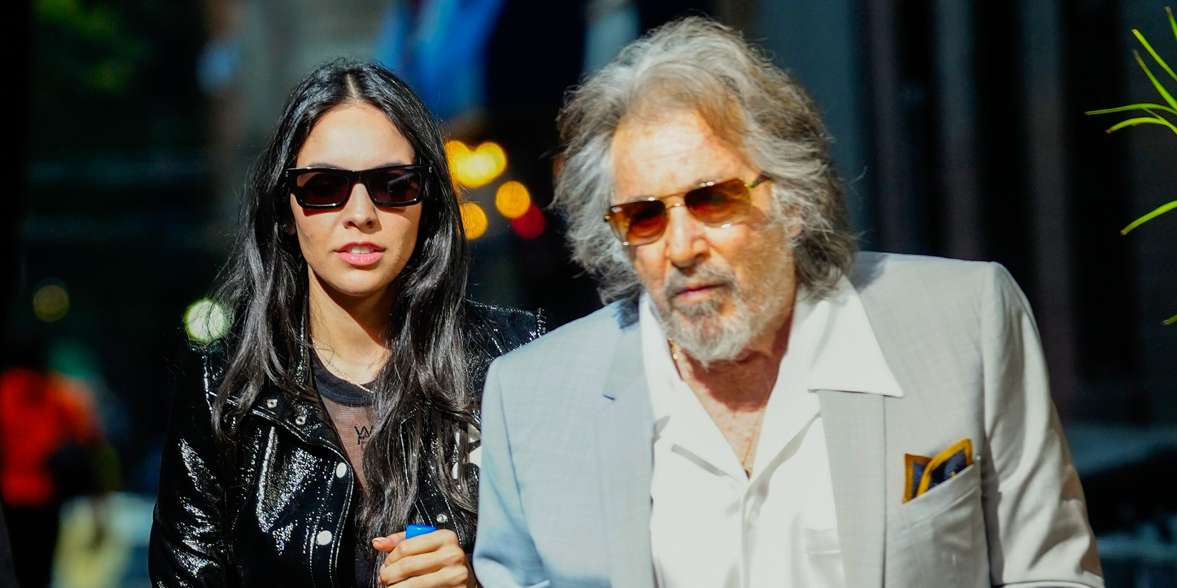 Noor Alfallah and Al Pacino, 2023 | Source: Getty Images