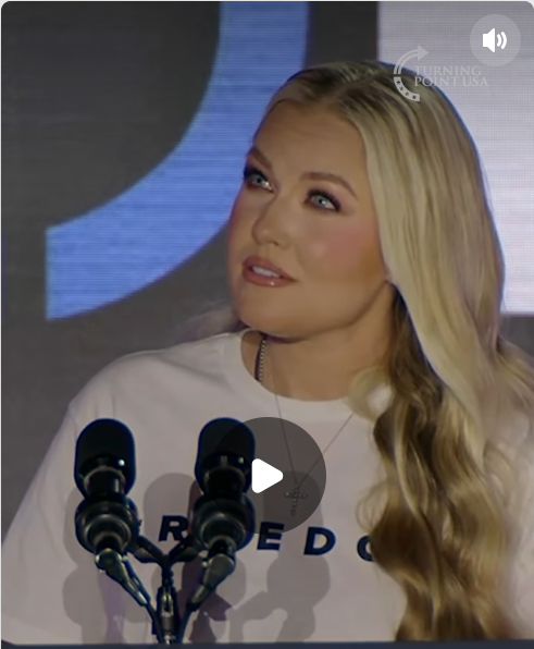 Erika Kirk at the Turning Point USA event, as seen in a video post dated October 30, 2025. | Source: Instagram/turningpointusa