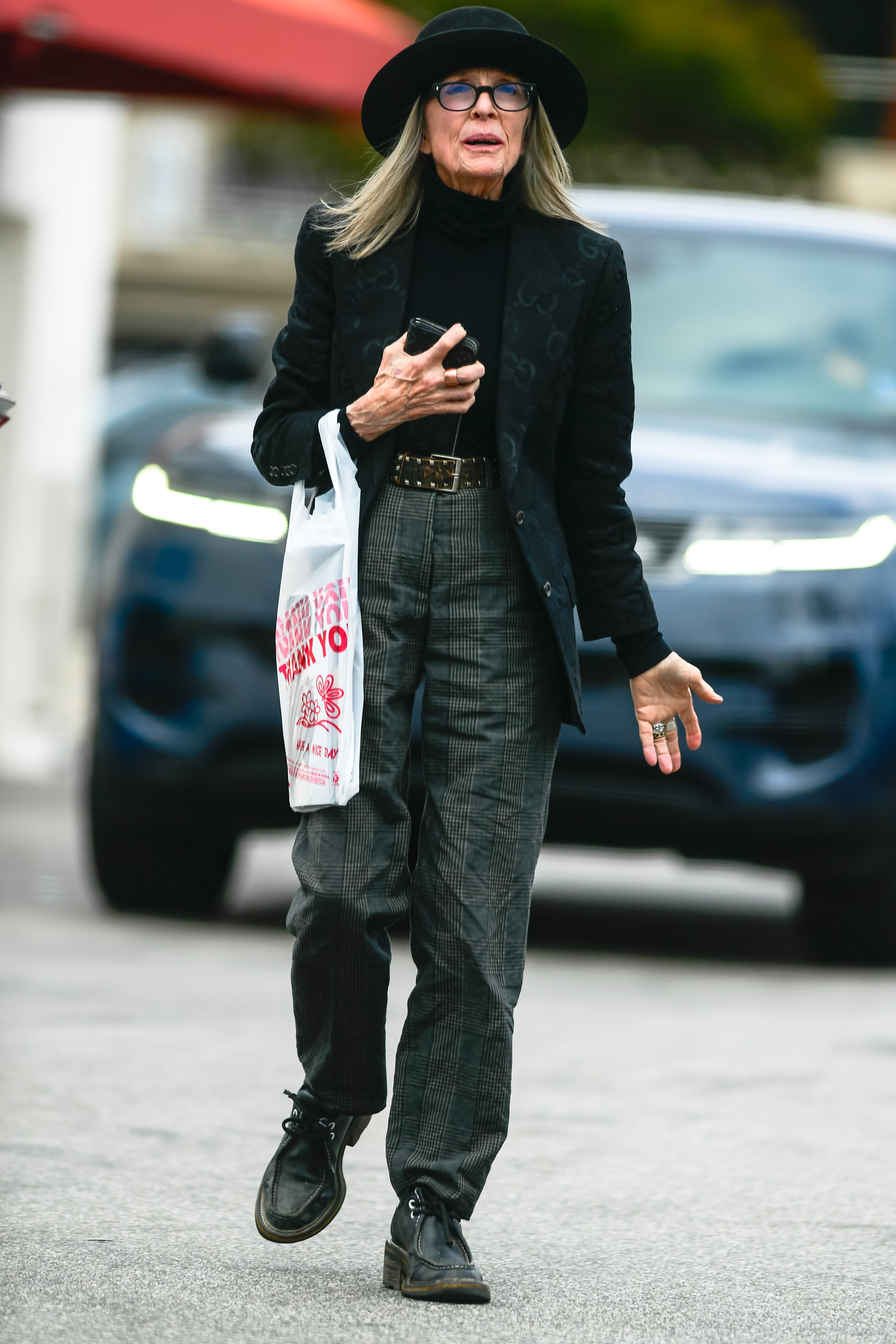 Diane Keaton is seen in Los Angeles, California on May 24, 2024. | Source: Getty Images