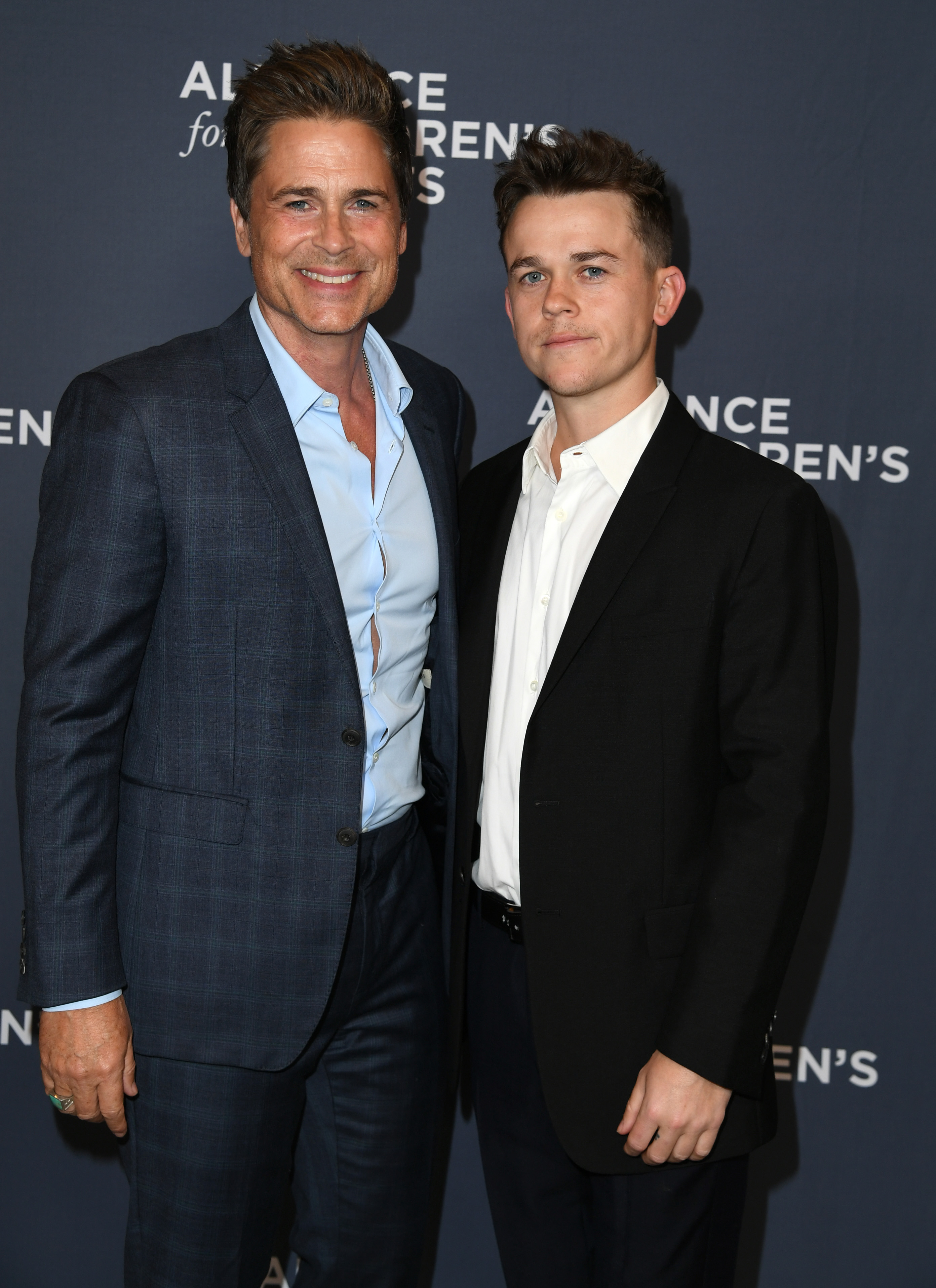 Rob and John Owen Lowe attend The Alliance For Children's Rights 30th Anniversary Champions For Children at The Beverly Hilton on March 9, 2022, in Beverly Hills, California. | Source: Getty Images