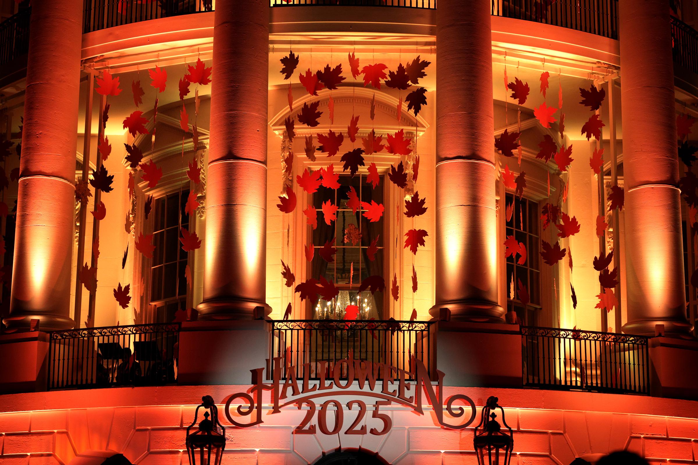 The White House decorated for the annual Halloween event on the South Lawn on October 30, 2025, in Washington, D.C. | Source: Getty Images