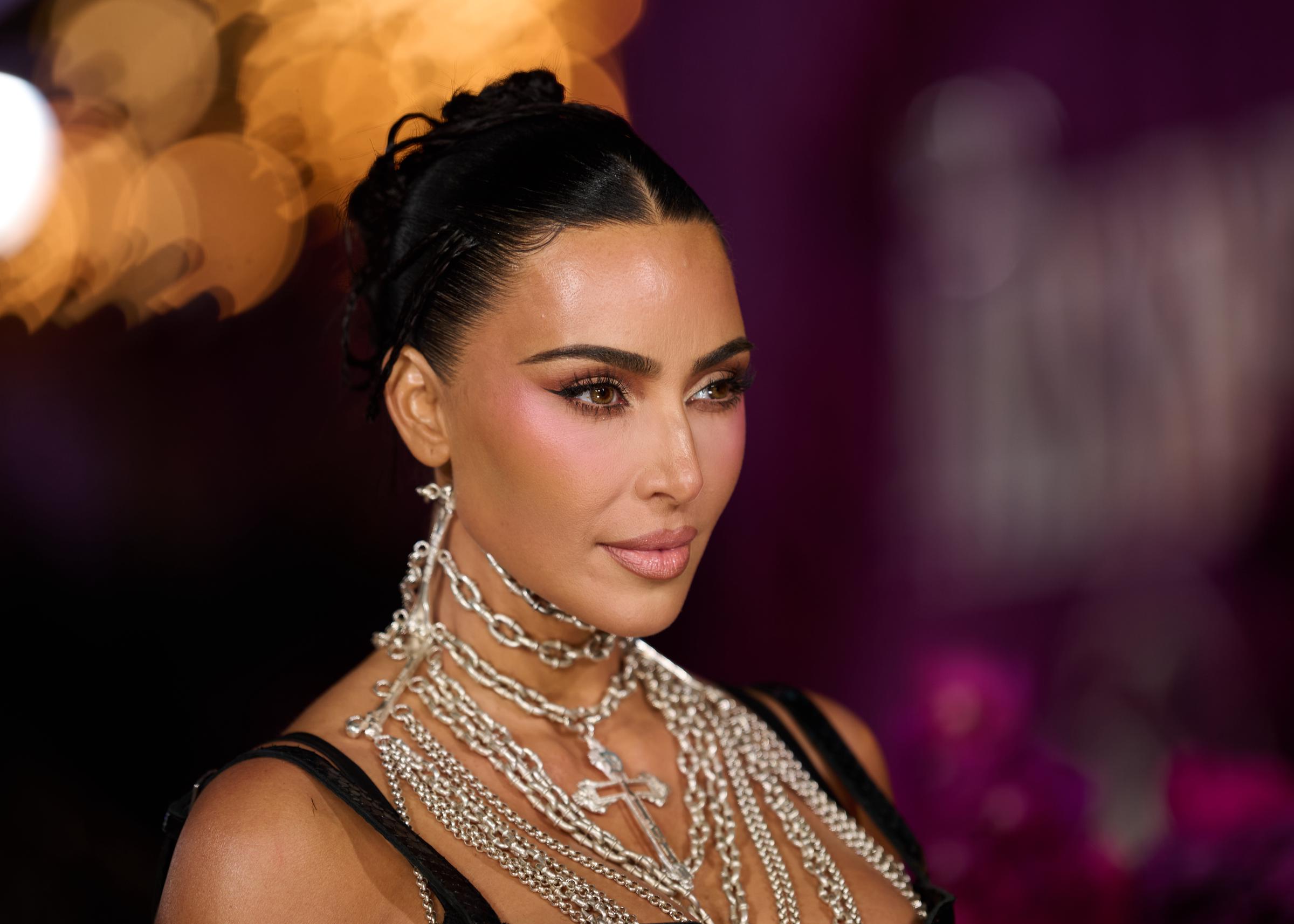 Kim Kardashian at the "All's Fair" premiere on October 22, 2025, in London, England. | Source: Getty Images