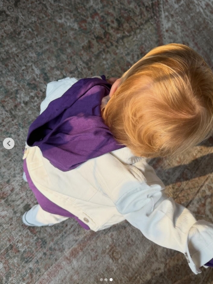 Hailey and Justin Bieber's son, Jack Blues Bieber, from a post dated November 1, 2025. | Source: Instagram/haileybieber