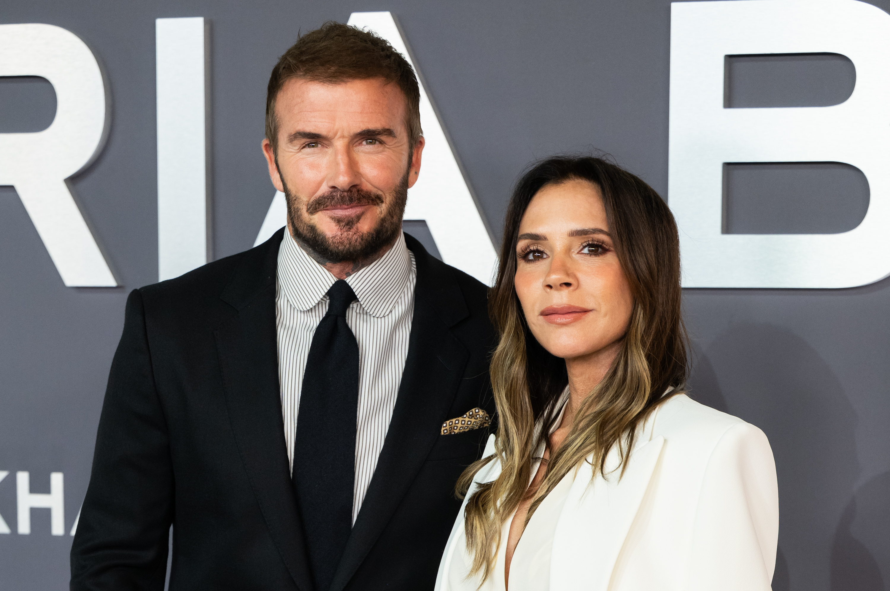 Victoria and David Beckham attend the "Victoria Beckham" world premiere on October 8, 2025 | Source: Getty Images