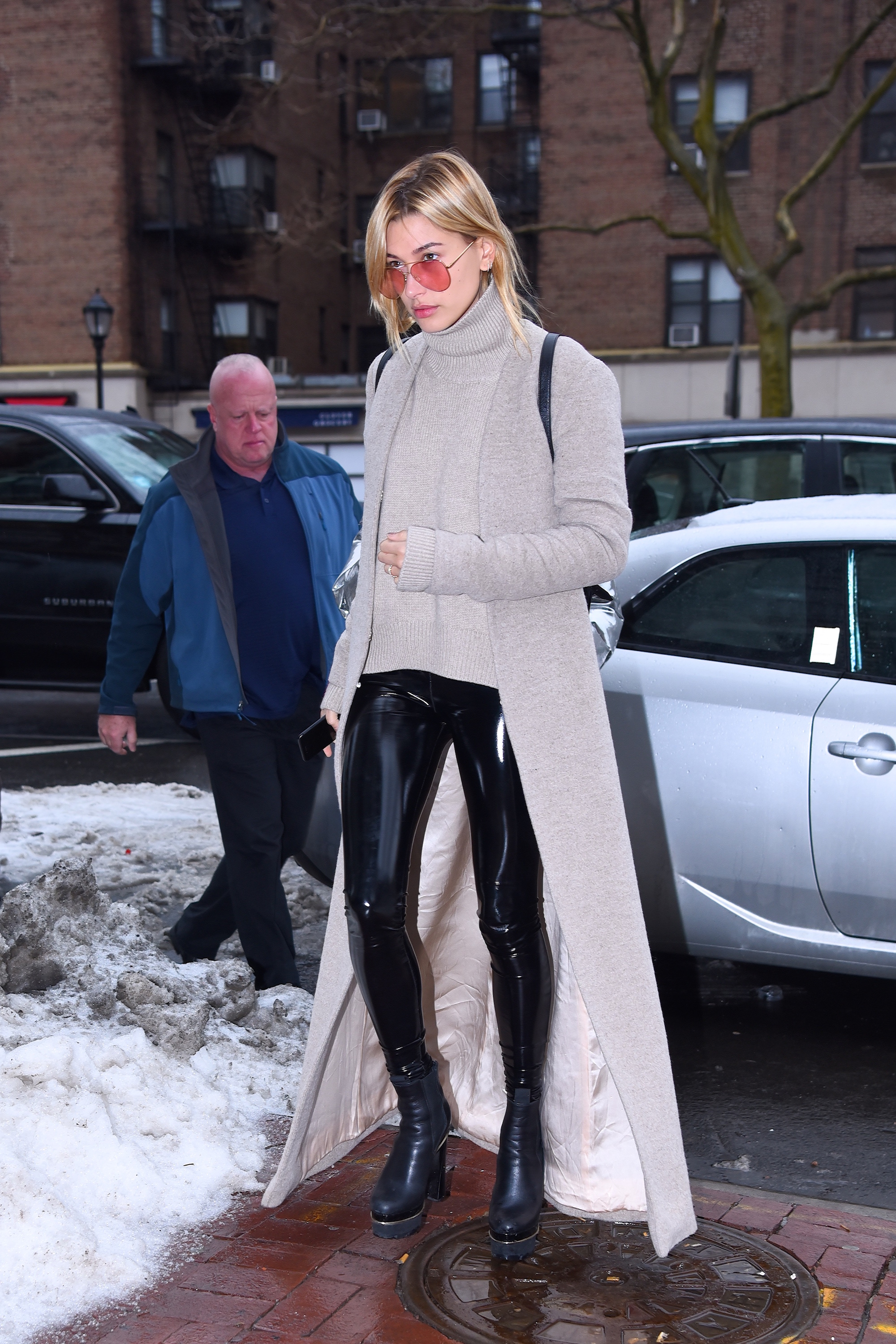 Hailey Bieber out and about in Manhattan on February 12, 2017, in New York. | Source: Getty Images
