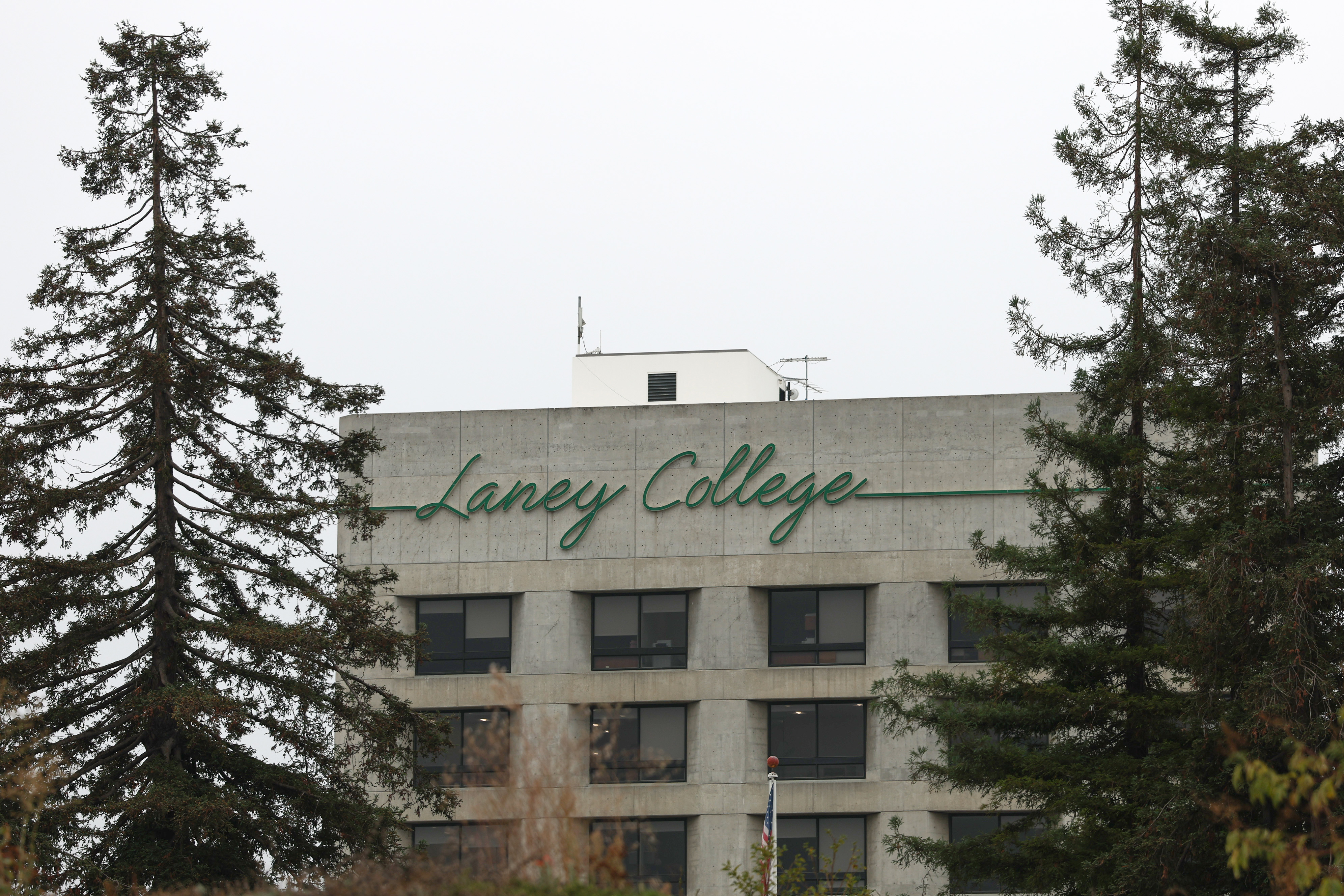 Laney College signage. | Source: Getty Images