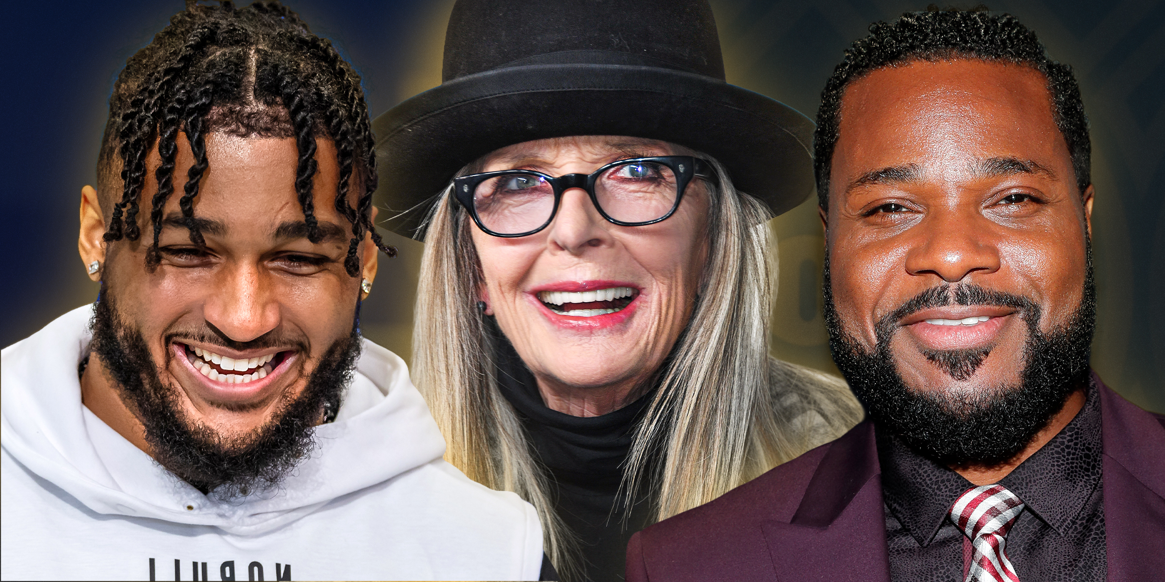 Marshawn Kneeland | Diane Keaton | Malcolm-Jamal Warner | Source: Getty Images
