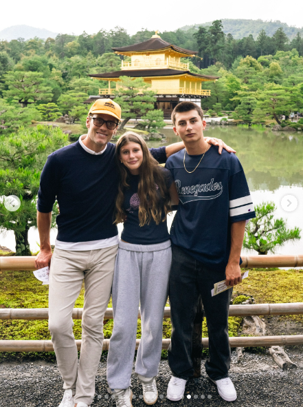 Tom, Vivian, and Benjamin Brady smiling together for the camera. | Source: Instagram/tombrady