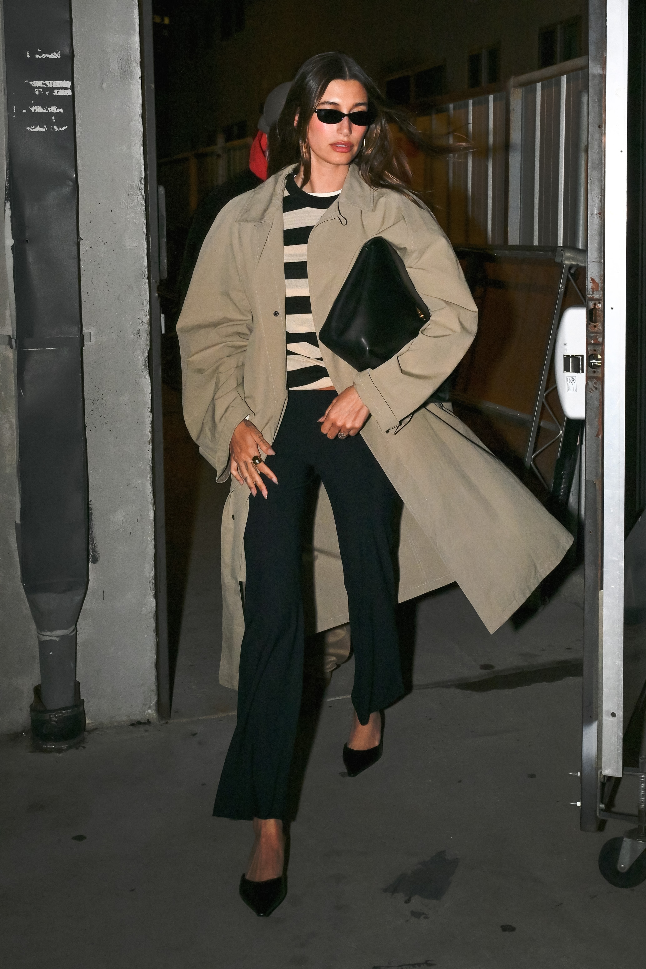 Hailey Bieber seen on March 26, 2025, in Los Angeles, California. | Source: Getty Images
